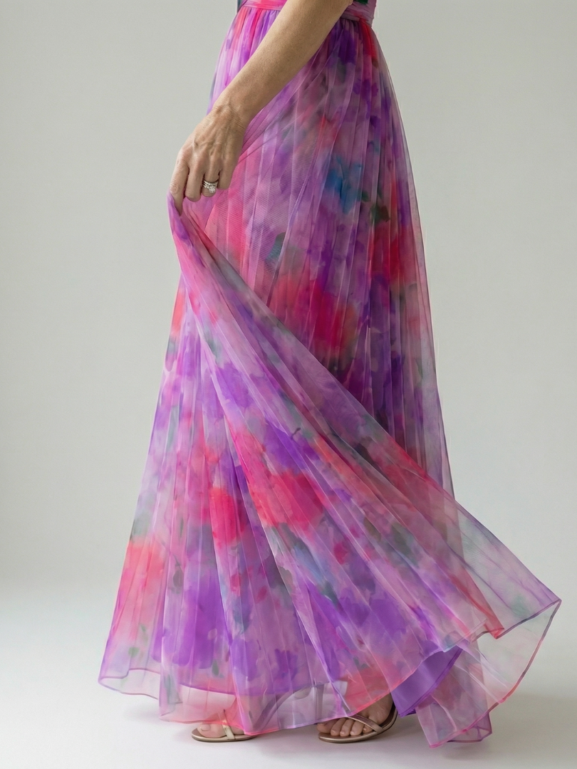 Dominique | Robe Maxi à Enveloppement Doux