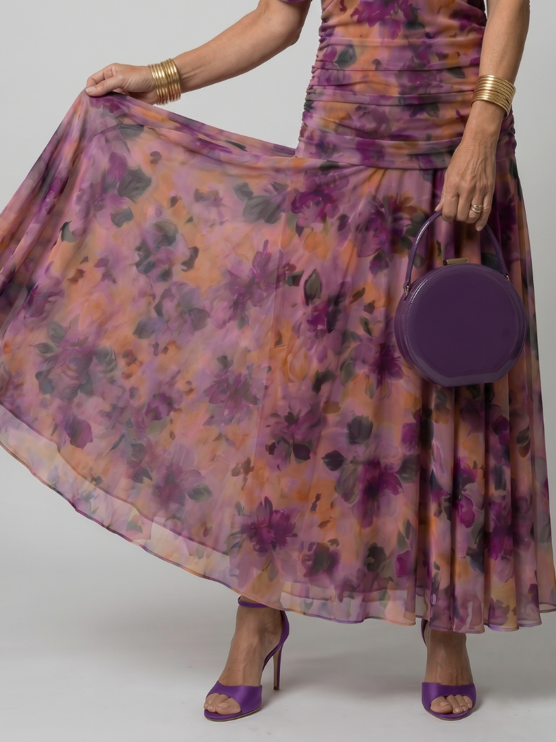 Lucienne | Robe Midi Décontractée à Épaules Dénudées