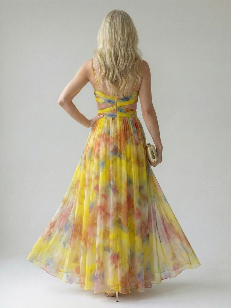 Dominique | Robe Maxi à Enveloppement Doux