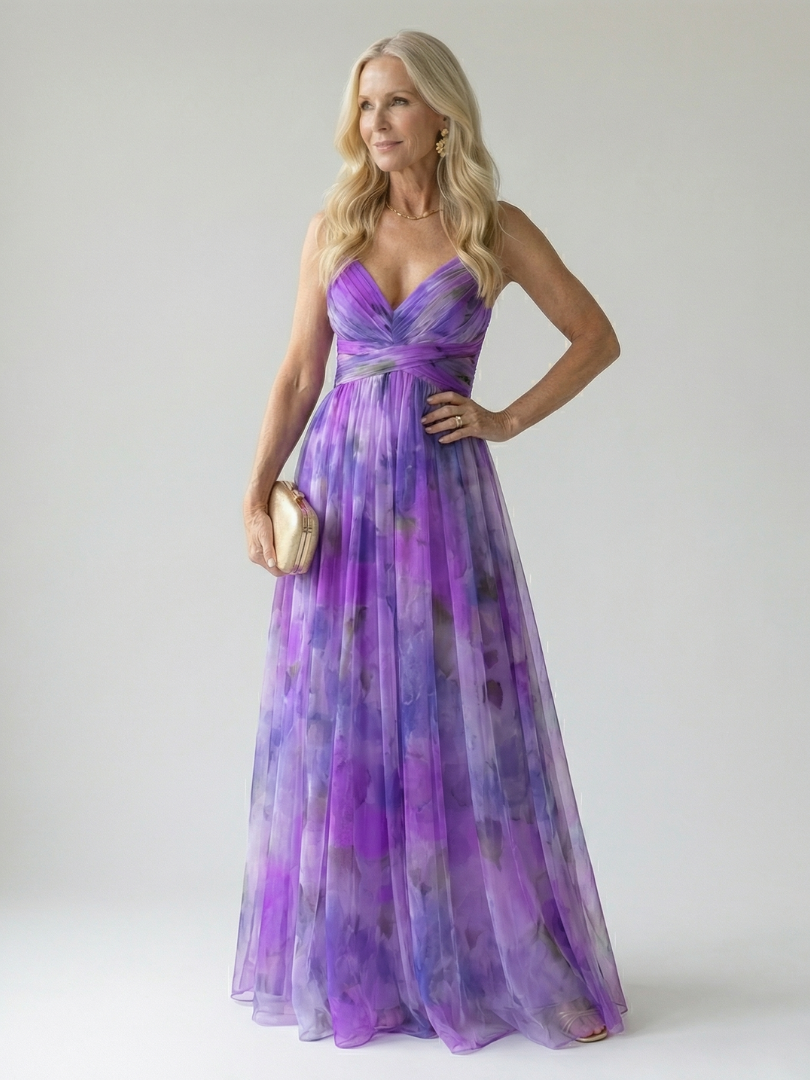 Dominique | Robe Maxi à Enveloppement Doux