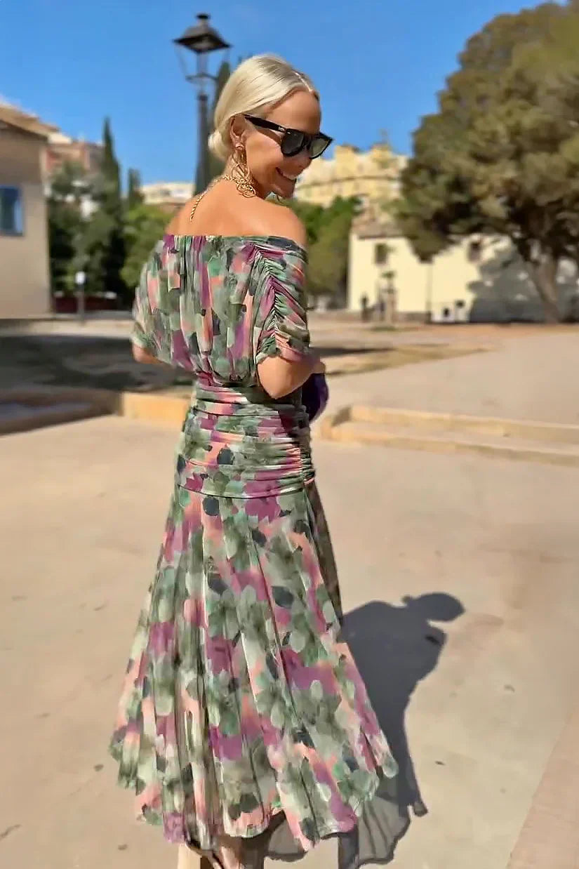 Victoire — Robe maxi de fête élégante à col V