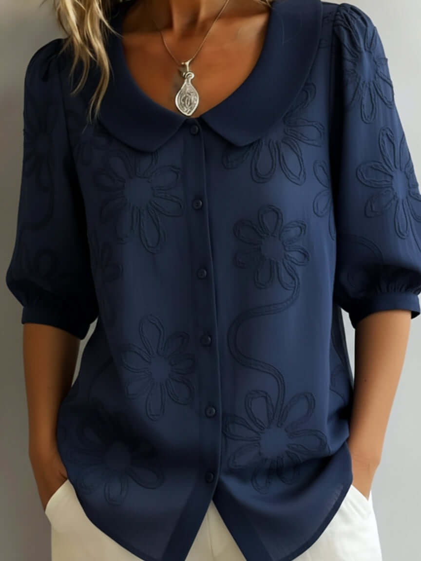 Adèle™ — Blouse légère florale élégance naturelle