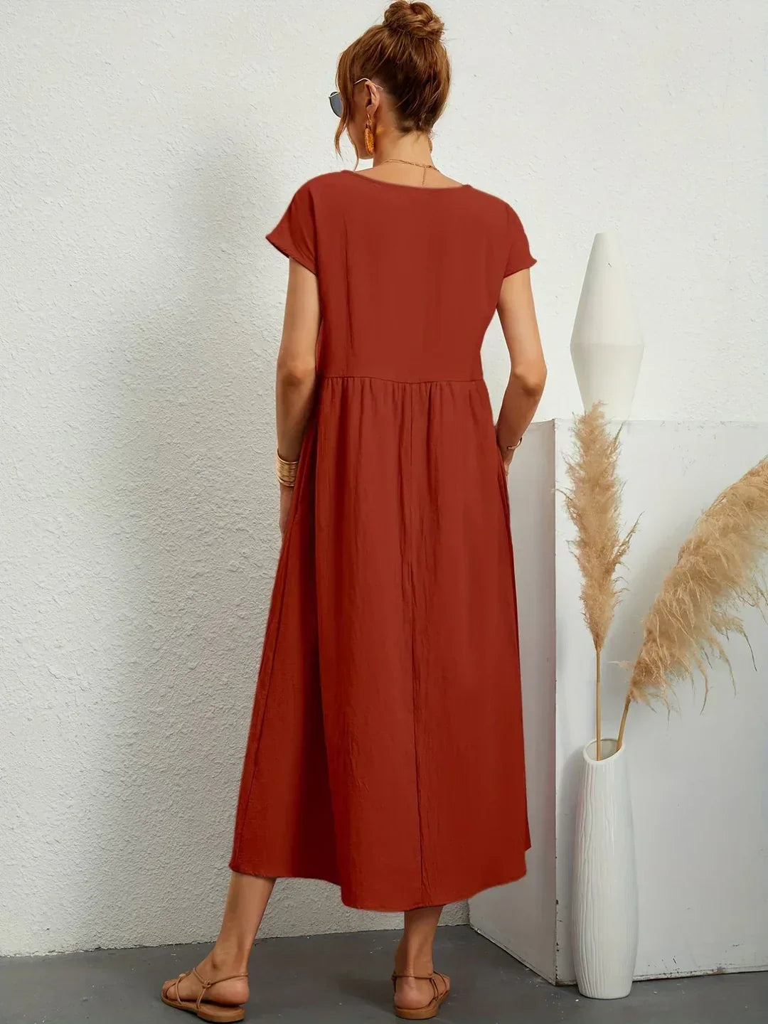 Colette™ — Robe midi fluide élégance intemporelle