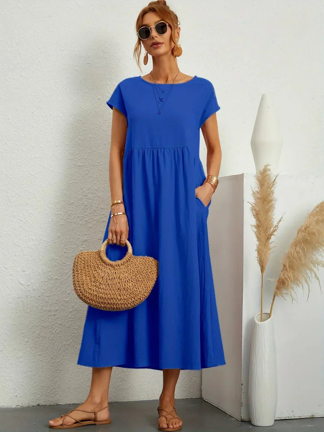Colette™ — Robe midi fluide élégance intemporelle