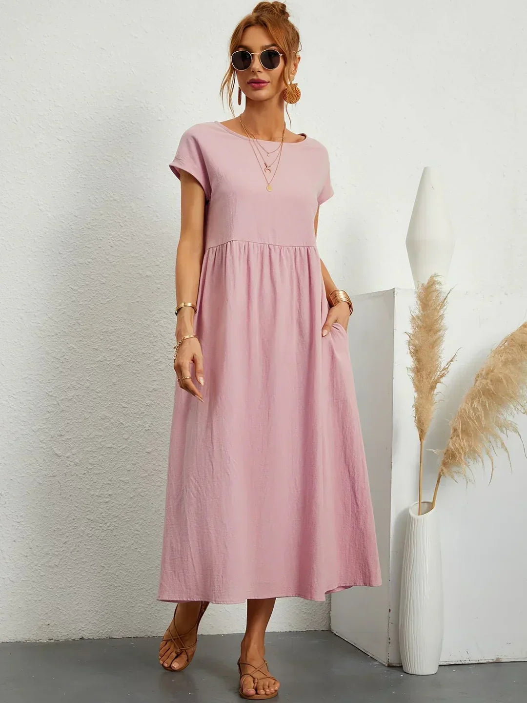 Colette™ — Robe midi fluide élégance intemporelle