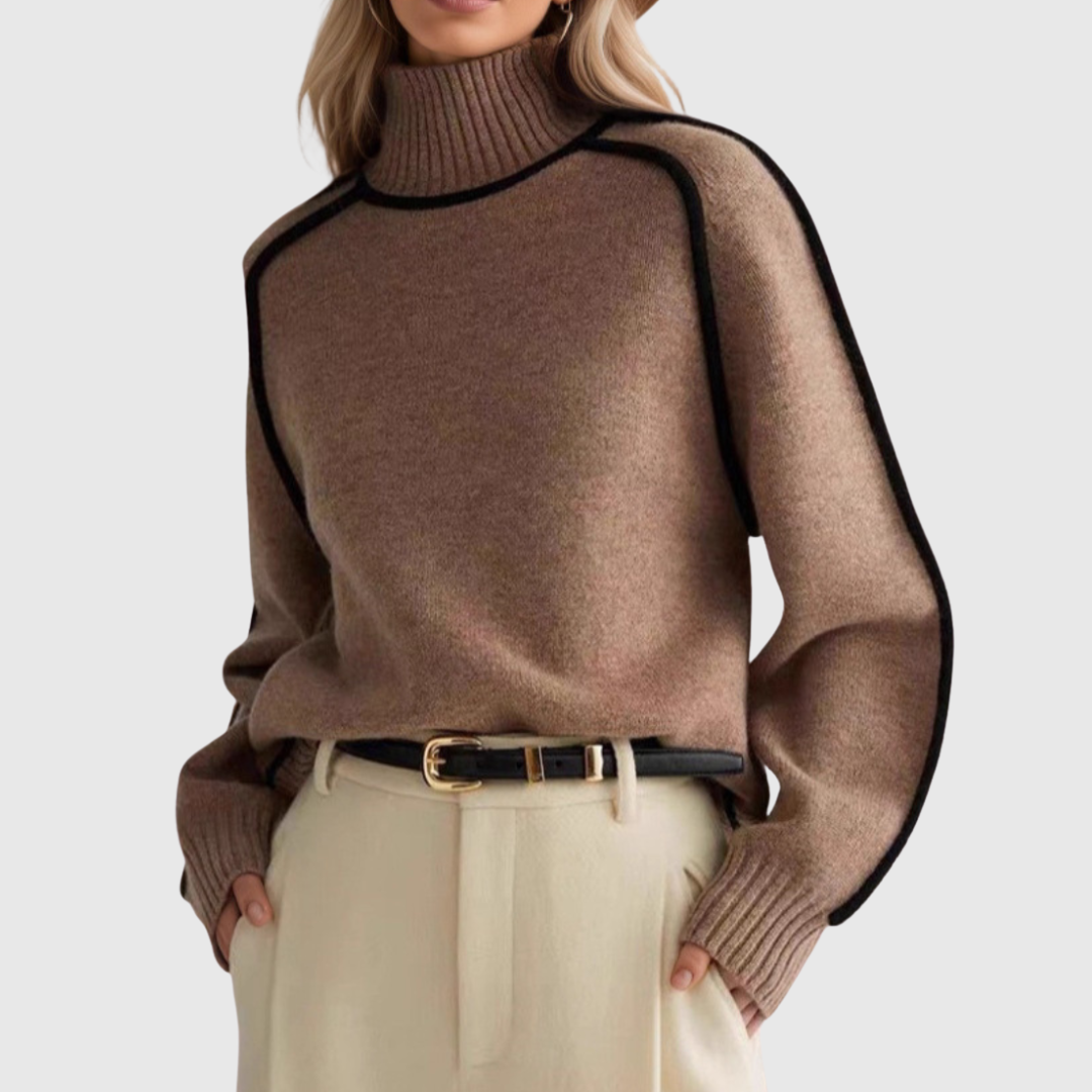 Donna | Pull Élégant à Col Haut