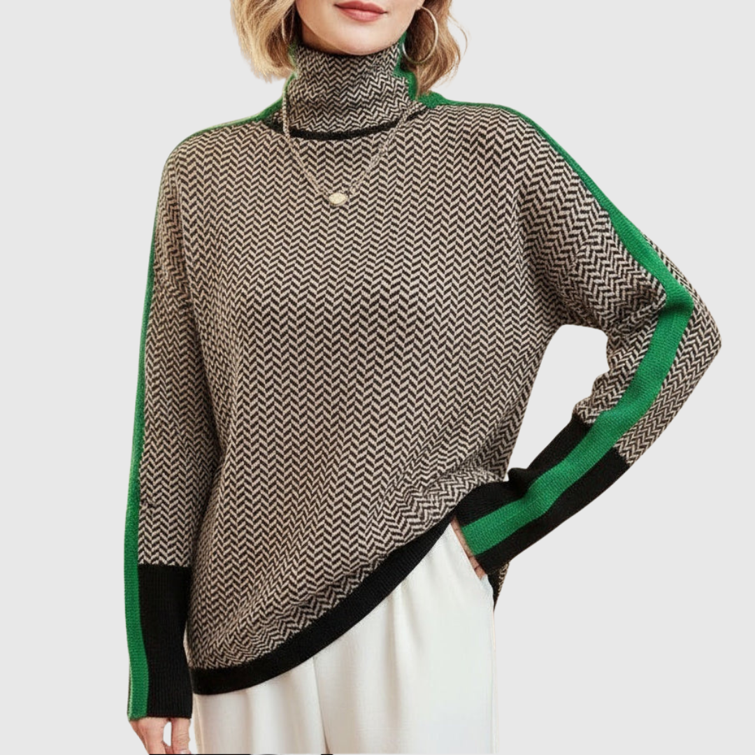 Eleanor | Col Haut Herringbone Luxe