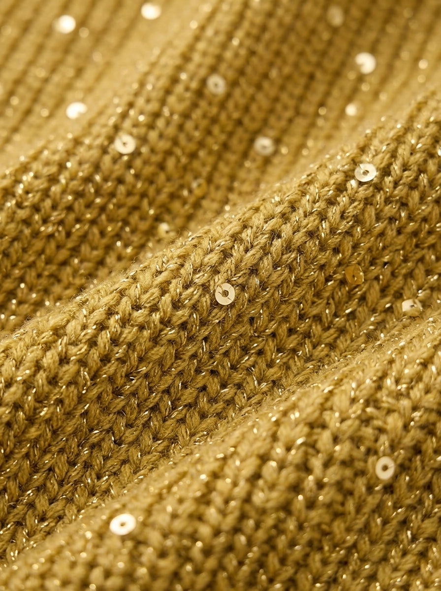 Odile | Cardigan Surdimensionné à Col avec Gros Boutons Métalliques